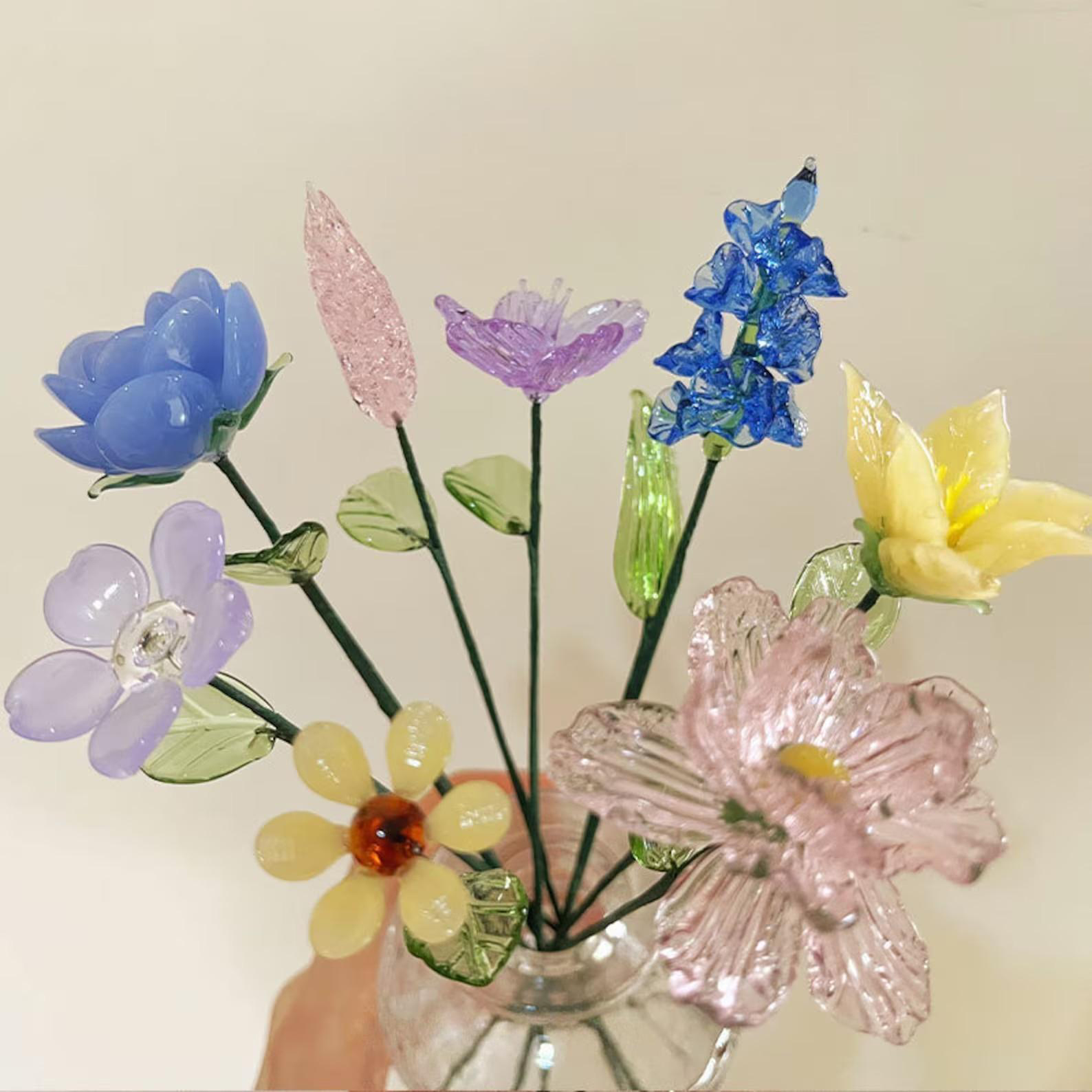 Handmade Glass Flower Figurine: Boho Home Decor - Image 3