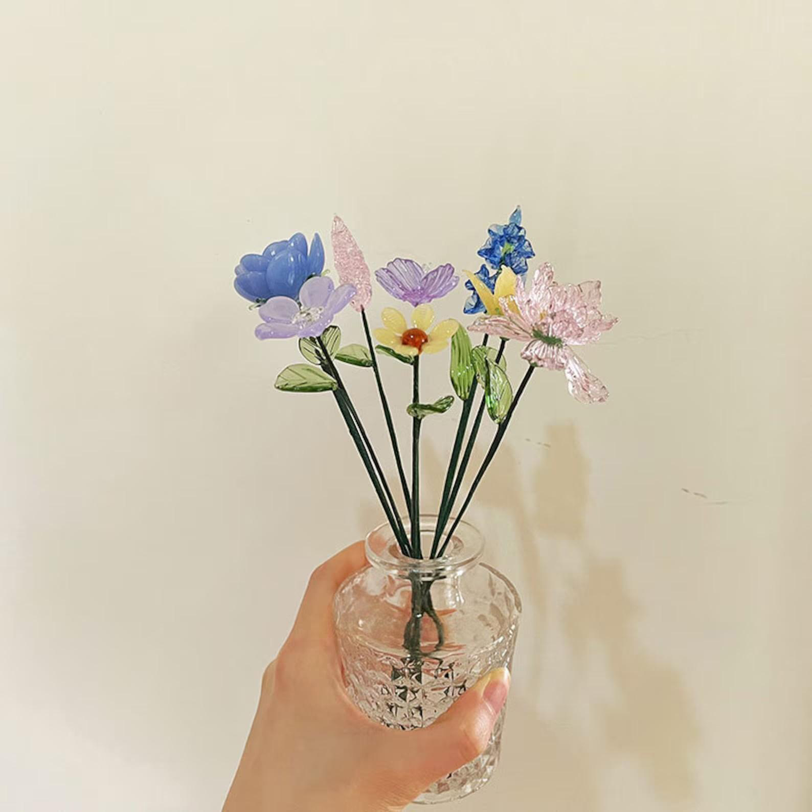 Handmade Glass Flower Figurine: Boho Home Decor - Image 4